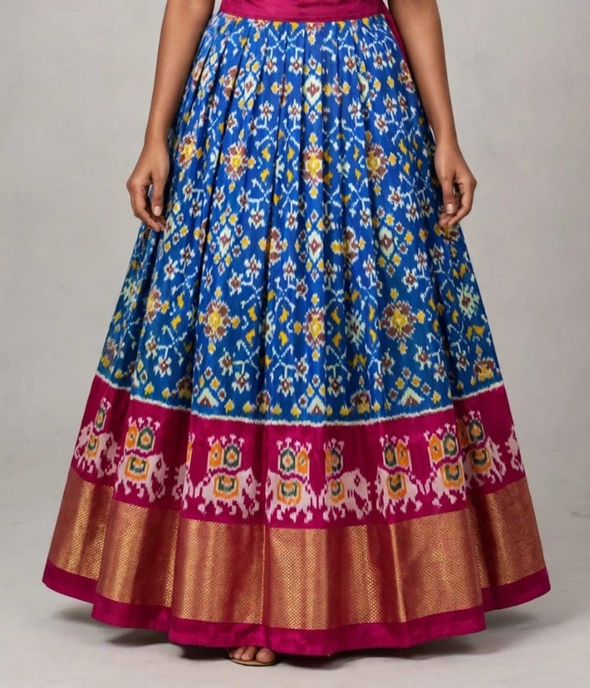 Silk Lehenga - PSSIS27-FSLGCSBCC-10