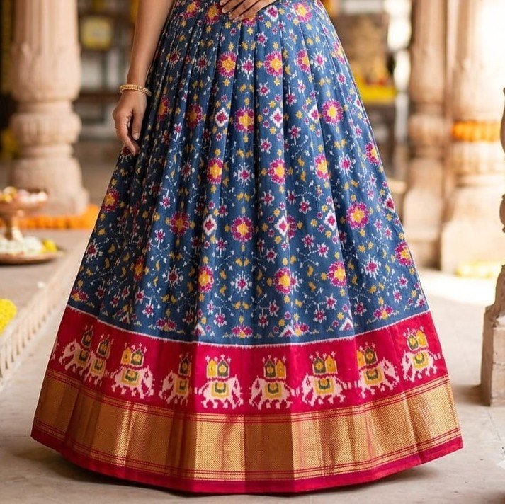 Silk Lehenga - PSSIS27-FSLGCSBCC-11