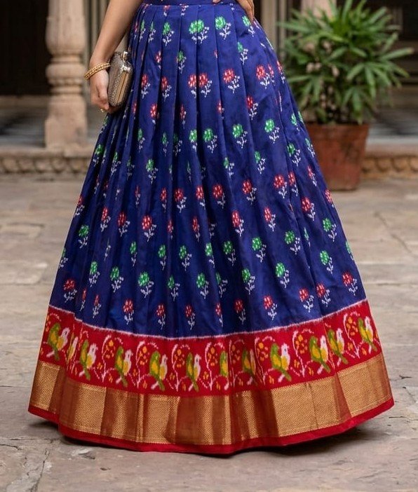 Silk Lehenga - PSSIS27-FSLGCSBCC-18