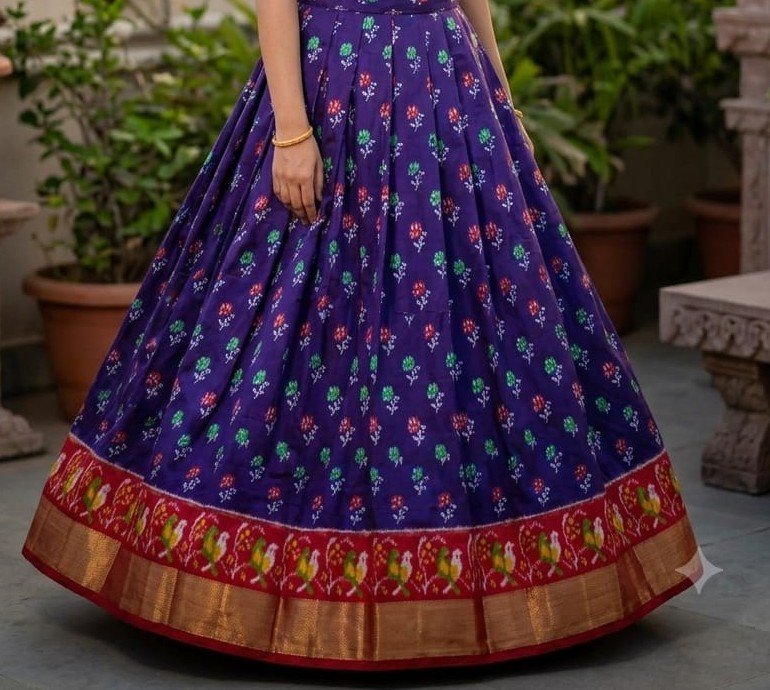 Silk Lehenga - PSSIS27-FSLGCSBCC-19