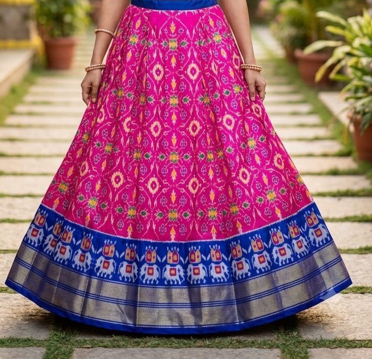 Silk Lehenga - PSSIS27-FSLGCSBCC-23