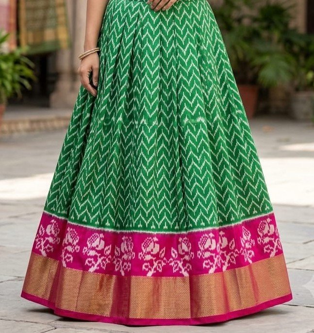 Silk Lehenga - PSSIS27-FSLGCSBCC-25