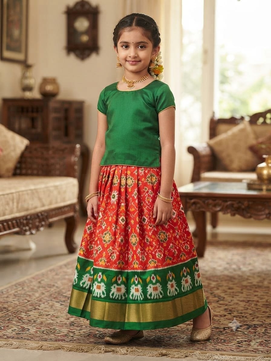 Silk Lehenga - PSSIS28-MSLGDEBDC-02