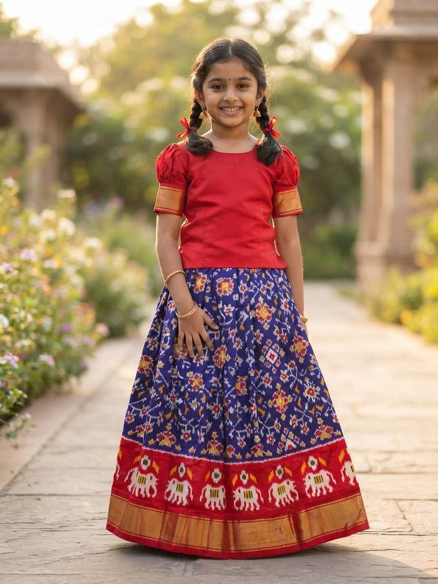 Silk Lehenga - PSSIS28-MSLGDEBDC-09