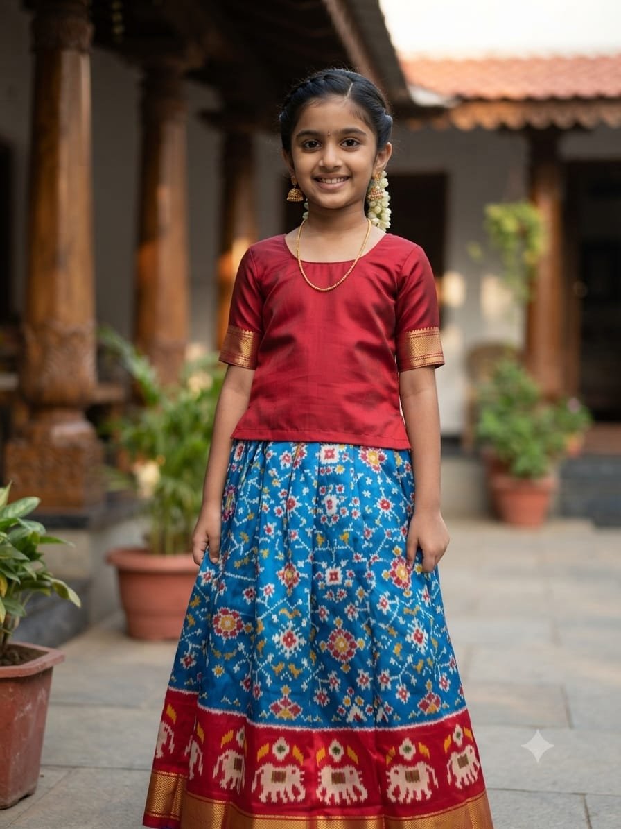 Silk Lehenga - PSSIS28-MSLGDEBDC-10