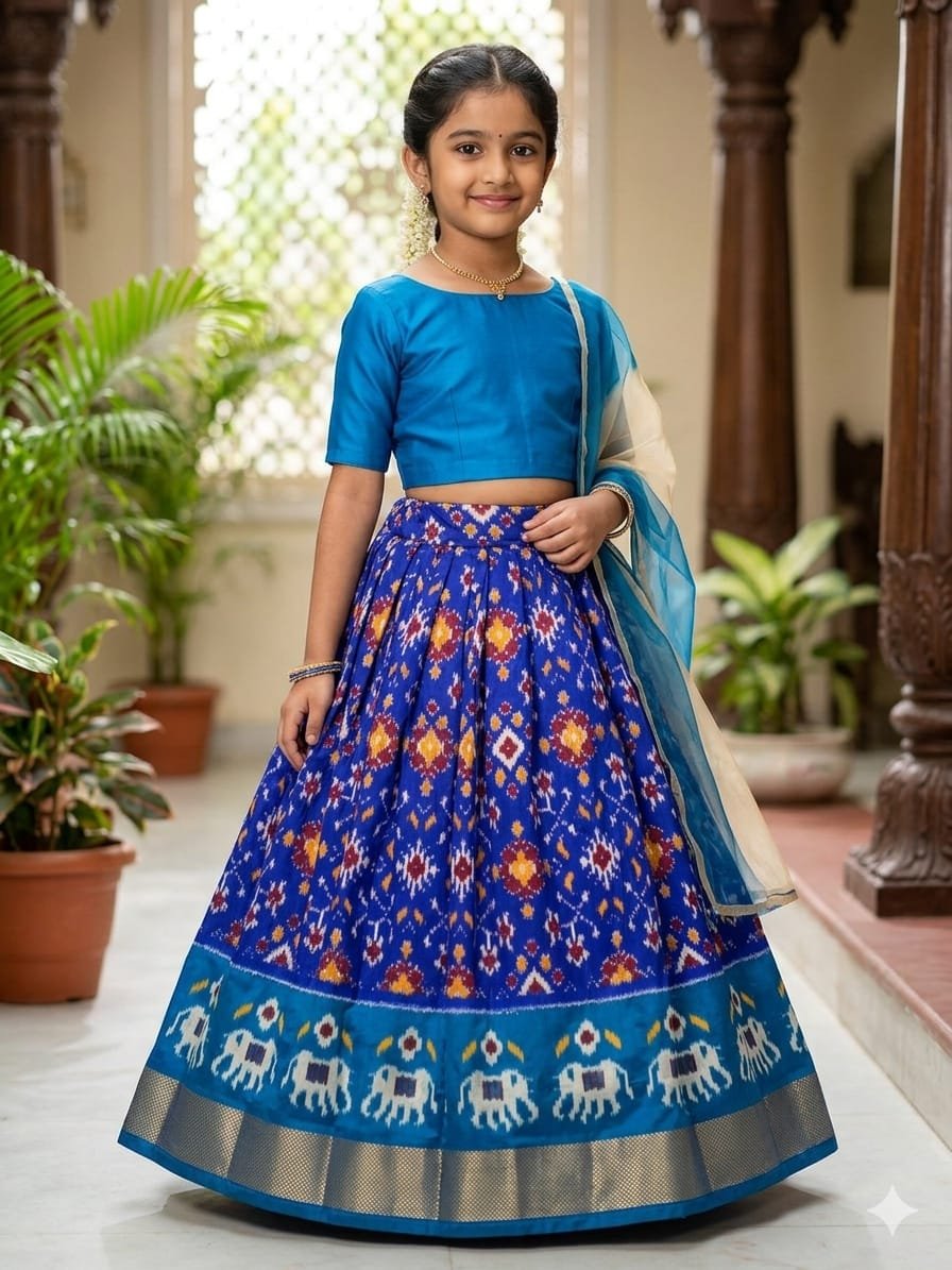 Silk Lehenga - PSSIS28-MSLGDEBDC-12